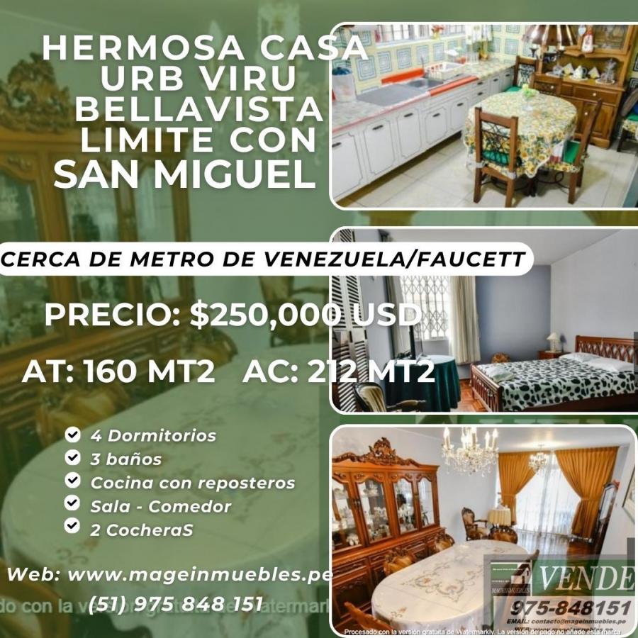 SAN MIGUEL – VENTA HERMOSA CASA 3 PISOS LISTA PARA VIVIR $250,000 US