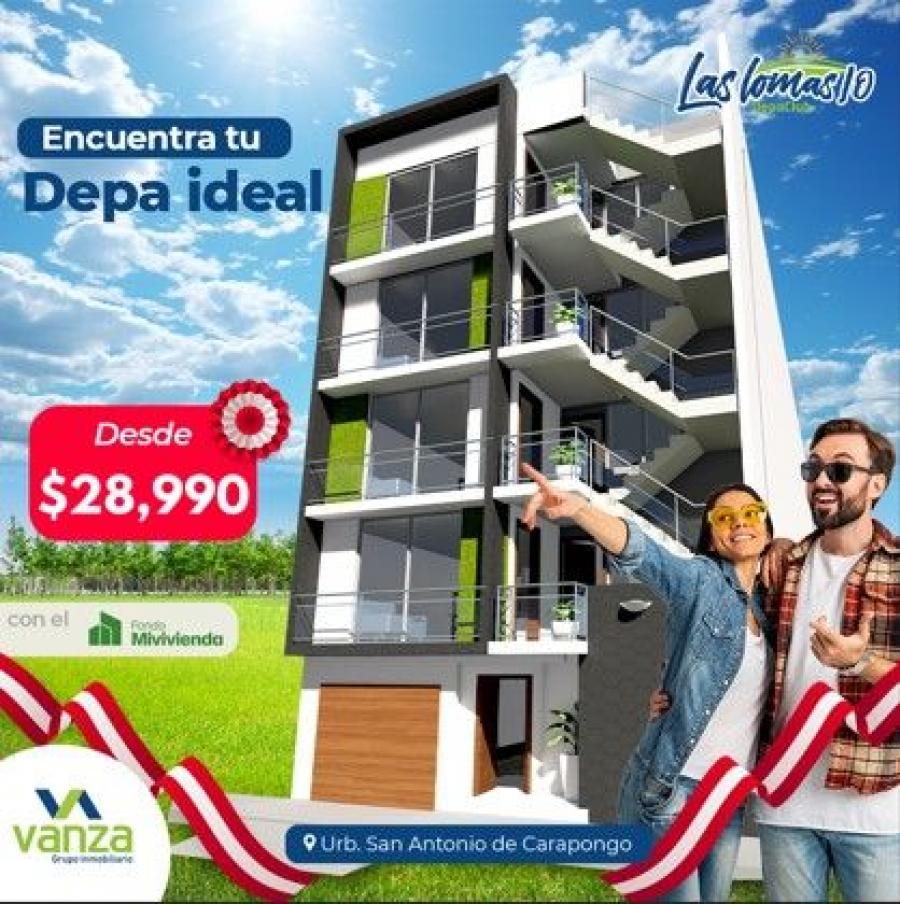 SE VENDE DEPARTAMENTOS EN CARAPONGO, ATE , SANTA ANITA