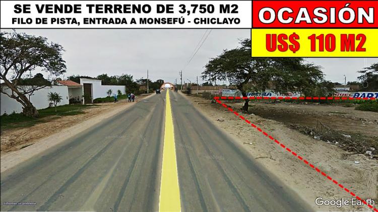 SE VENDE TERRENO EN MONSEFÚ - CHICLAYO.