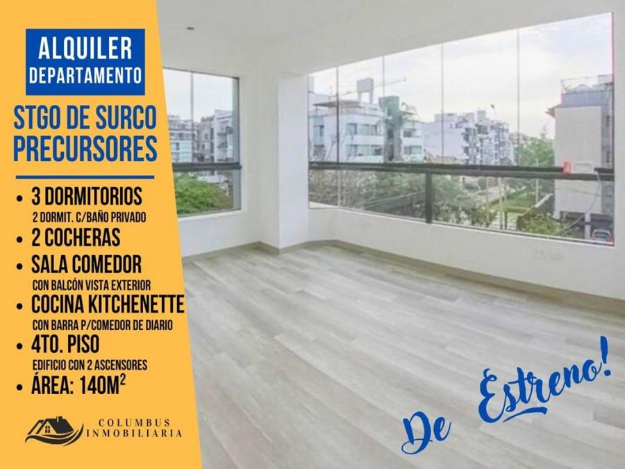 Foto Departamento en Alquiler en Chacarilla, Santiago De Surco, Lima - U$D 1.300 - DEA40048 - BienesOnLine