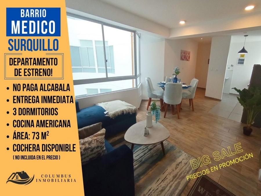 Foto Departamento en Venta en Barrio Mdico, Surquillo, Lima - U$D 103.951 - DEV39433 - BienesOnLine