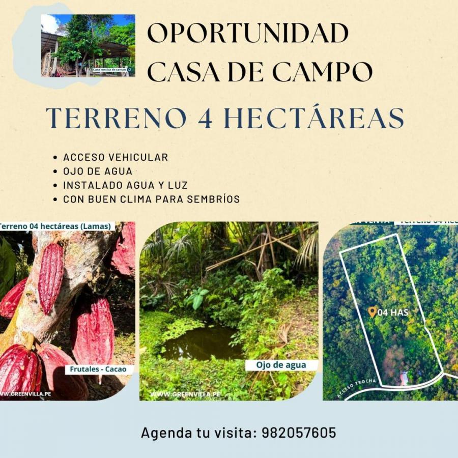 Foto Terreno en Venta en Tarapoto, Tarapoto, San Martin - S/. 330.000 - TEV40358 - BienesOnLine