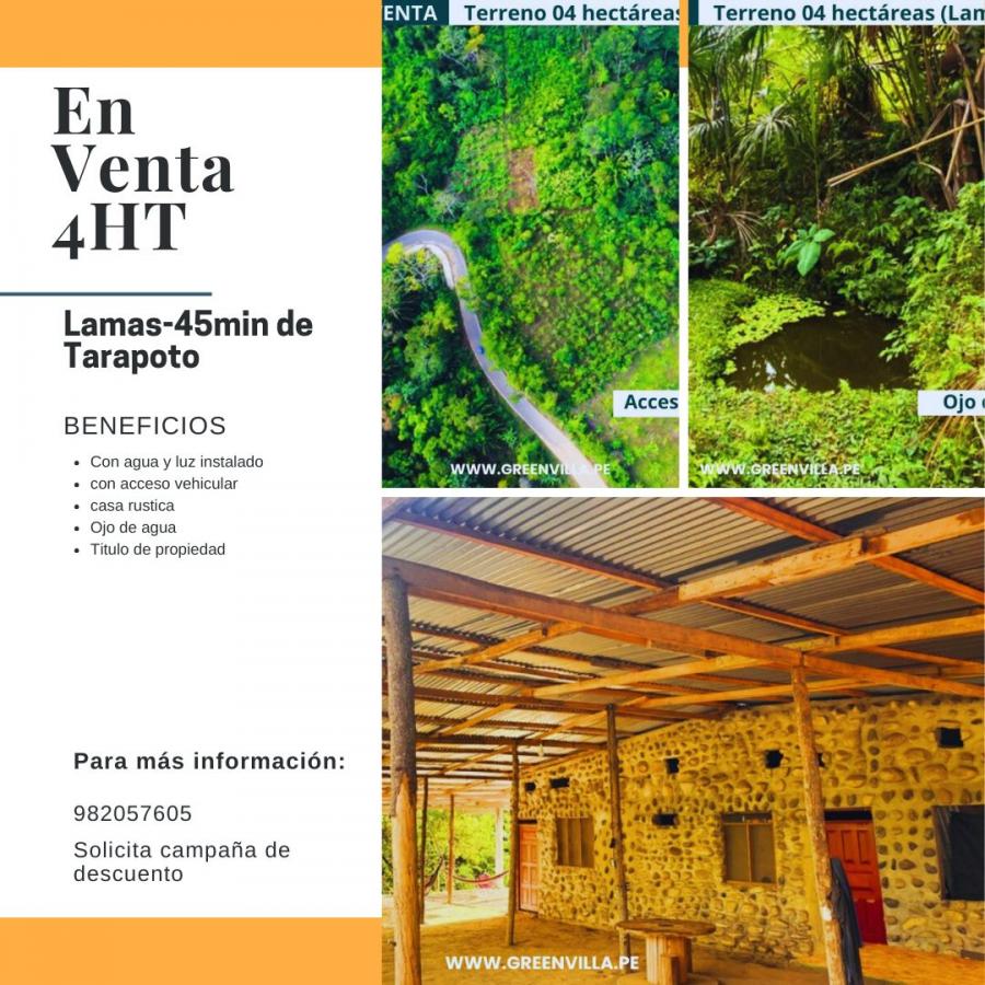 Foto Terreno en Venta en Tarapoto, San Martin - S/. 330.000 - TEV40099 - BienesOnLine