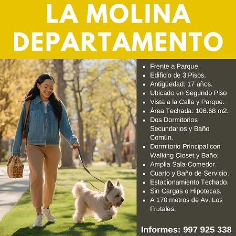 Foto Departamento en Venta en La Molina, Lima - U$D 170.000 - DEV40073 - BienesOnLine