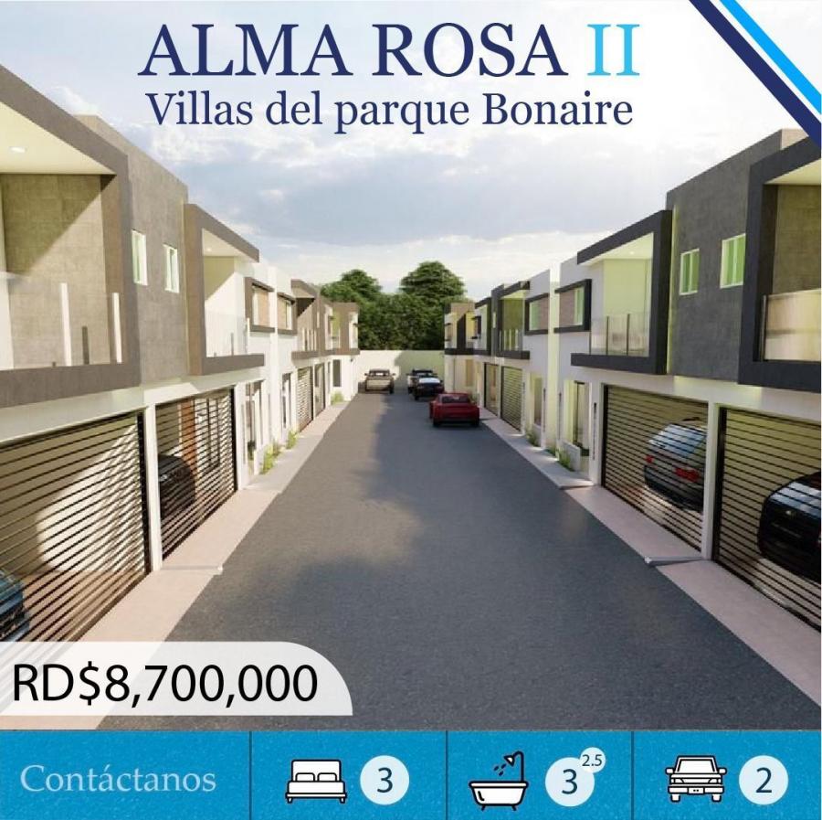 vendo Villas del parque Bonaire En construcción Proyecto cerrado con segurid 24/7