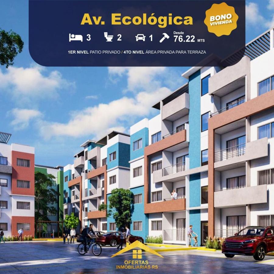 APARTAMENTO DISPONIBLE EN AV. ECOLÓGICA 