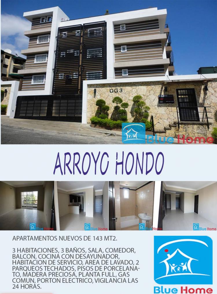 Apartamento En Arroyo Hondo, Nuevos , 143mt2, Rd$4,800,000