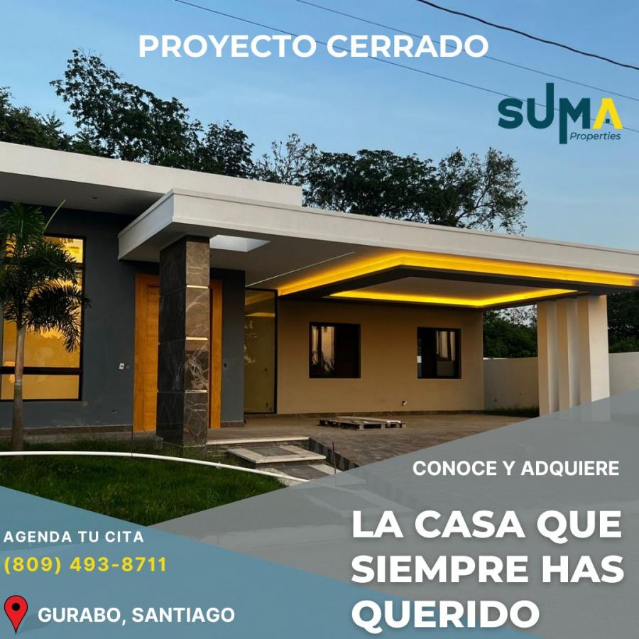 Casa de un nivel en venta en proyecto cerrado, Gurabo