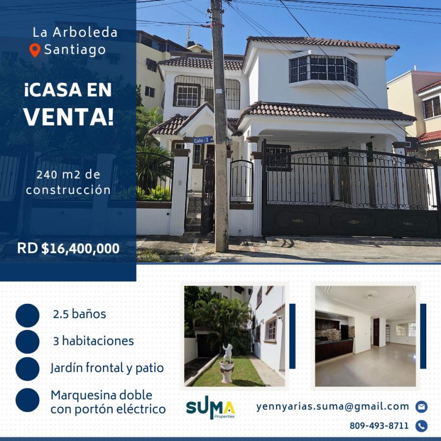 Foto Casa en Venta en La Arboleda, Santiago de los Caballeros, Santiago - $ 16.400.000 - CAV74685 - BienesOnLine