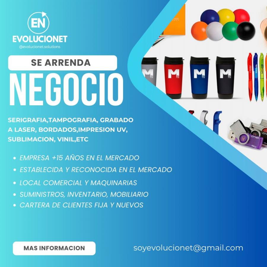 EN VENTA NEGOCIO ARTICULOS PROMOCIONALES