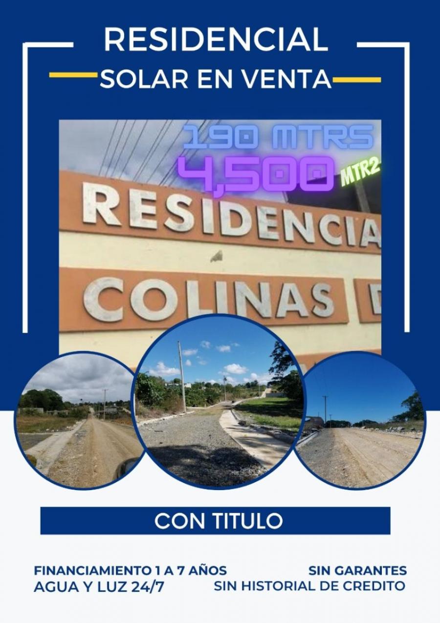 SOLARES DE OPORTUNIDAD CON TITULO SERVICIO DE LUZ Y AGUA 24 HORA EN SANTO DOMINGO NORTE VILLA MELLA 