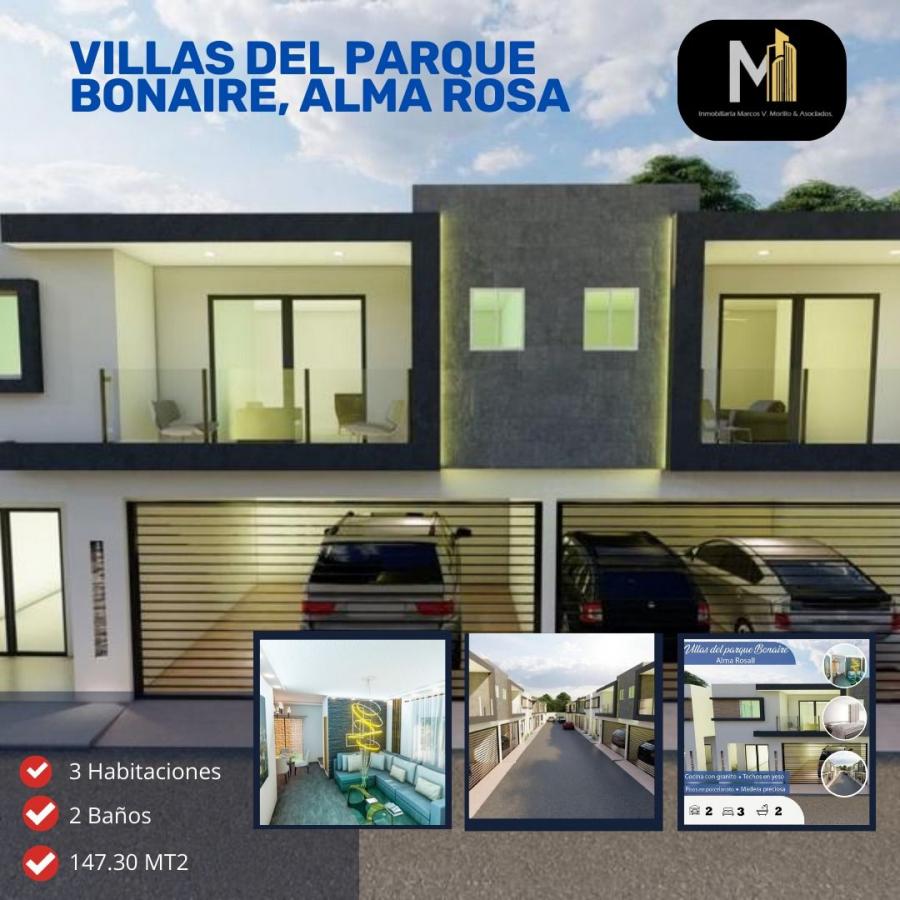 vendo villas del parque Bonaire en Alma rosa II, Santo domingo este