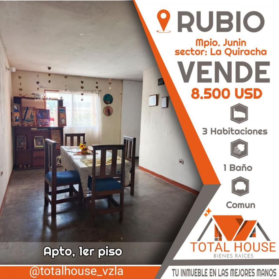 Foto Apartamento en Venta en Rubio, Táchira - U$D 8.500 - APV232750 - BienesOnLine