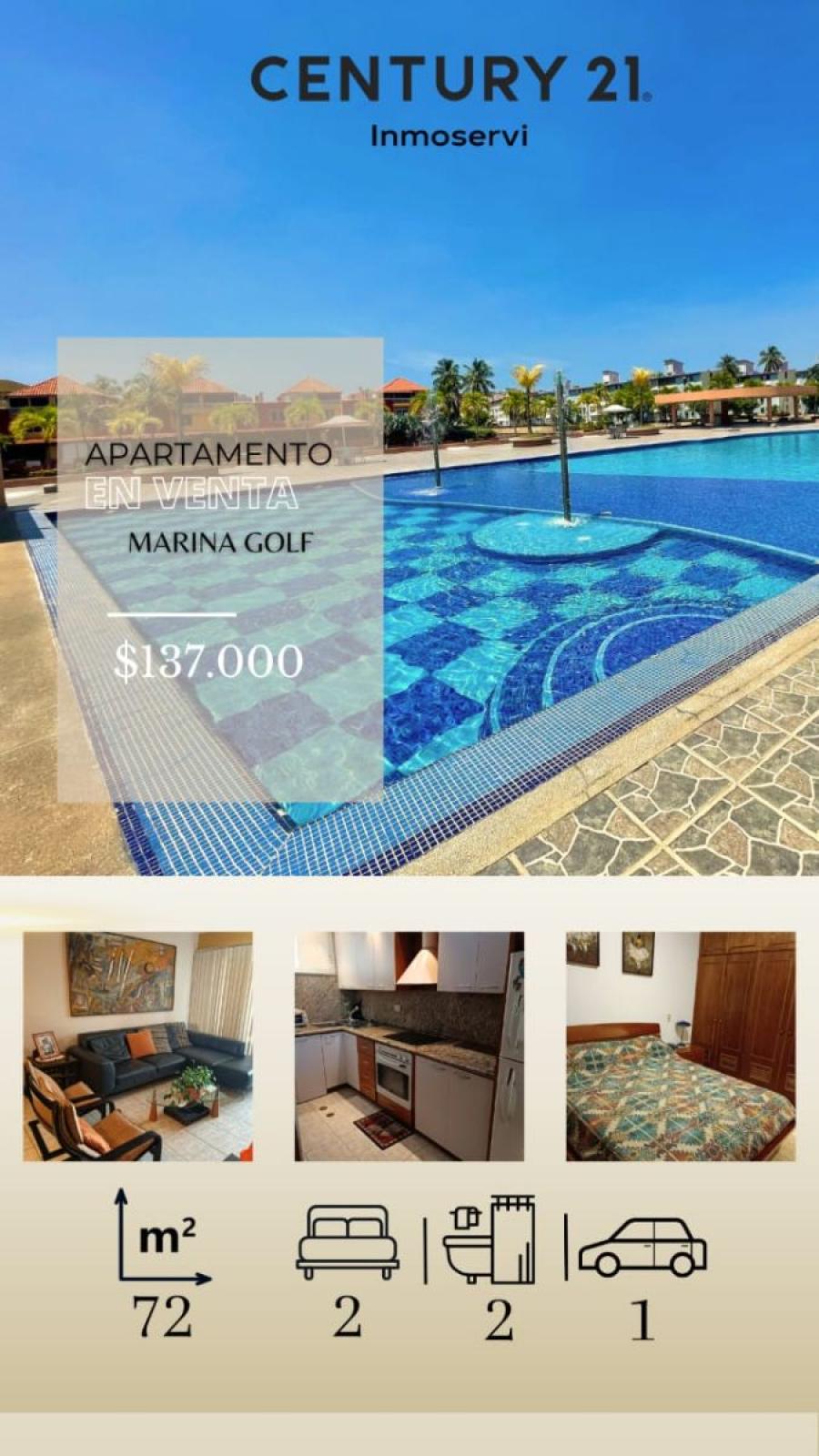 APARTAMENTO EN VENTA CONJUNTO RESIDENCIAL  MARINA GOLF