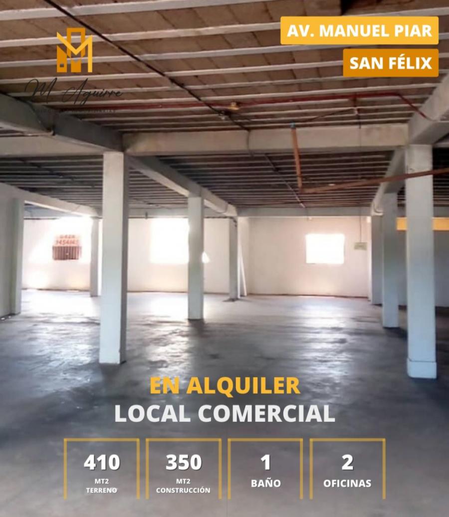 LOCAL COMERCIAL EN ALQUILER, AV MANUEL PIAR, PUERTO ORDAZ (PL)