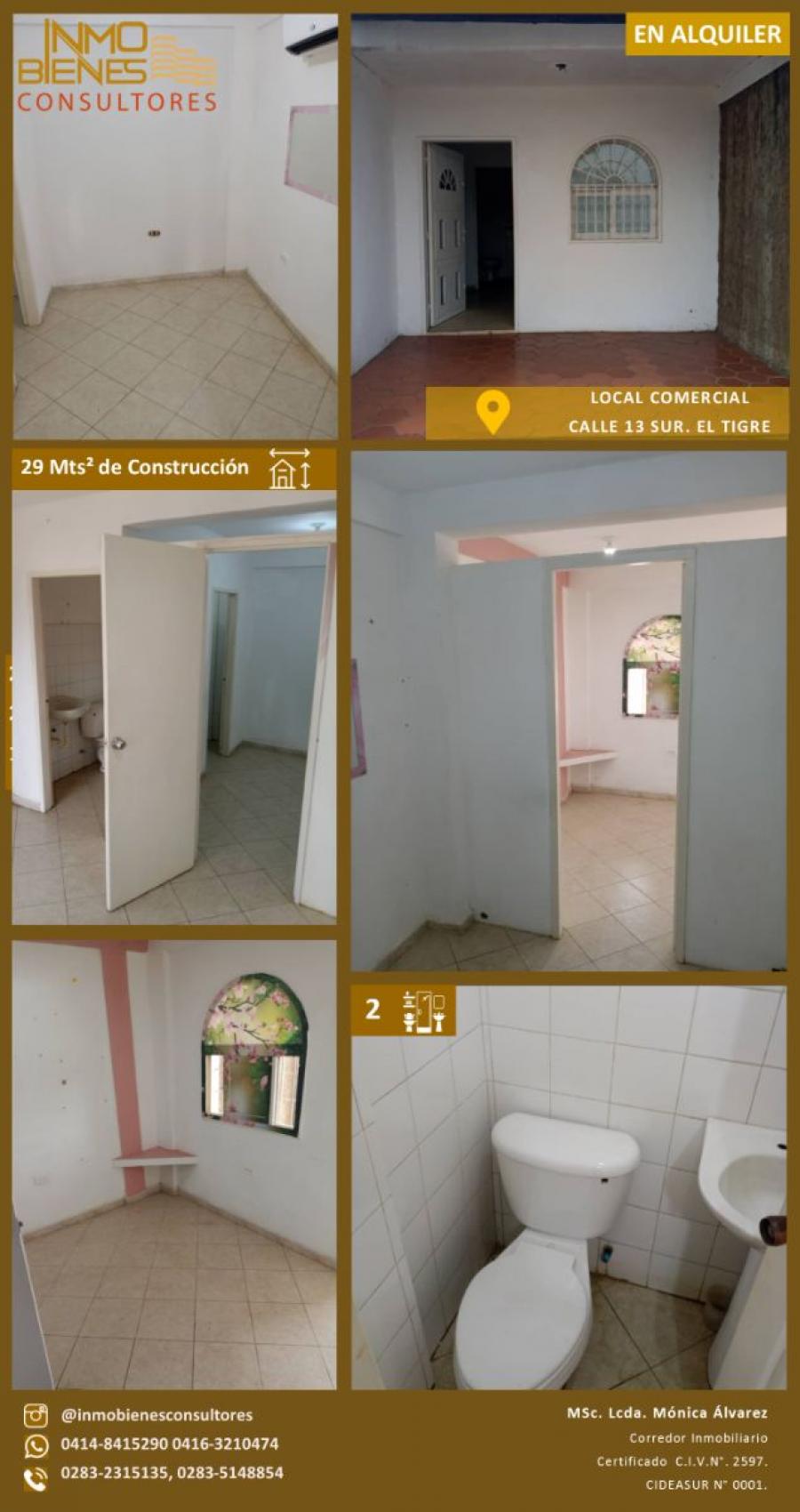 Foto Local en Alquiler en Edmundo Barrio, El Tigre, Anzoátegui - U$D 90 - LOA226827 - BienesOnLine