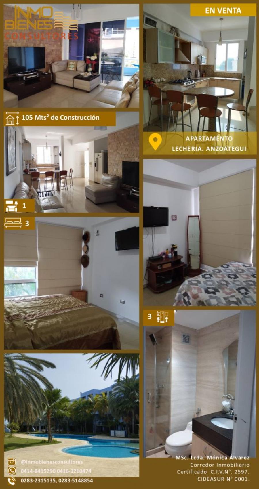 Foto Apartamento en Venta en Lechera, Anzotegui - U$D 130.000 - APV228594 - BienesOnLine