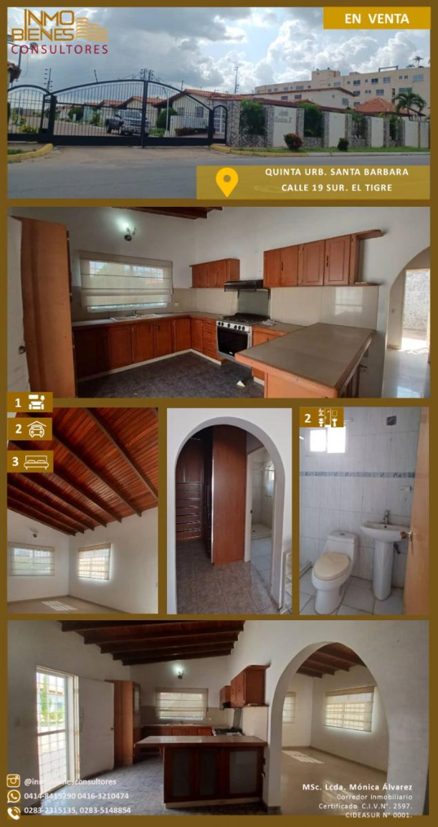 Foto Quinta en Venta en Edmundo Barrio, El Tigre, Anzotegui - U$D 45.000 - QUV235452 - BienesOnLine