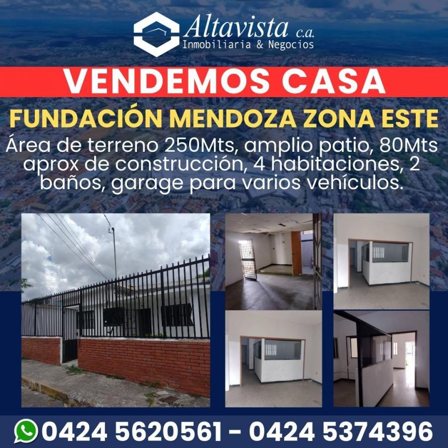 Casa en Venta en Fundación Mendoza Barquisimeto, Lara